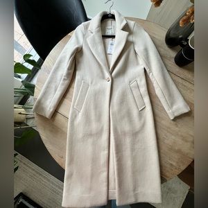 NWT Ivory Abercrombie wool coat